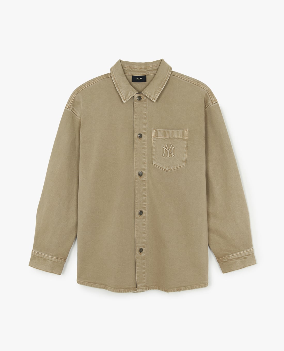 MLB - Áo sơ mi denim unisex tay dài Bar City Vintage