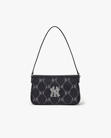  MLB - Túi đeo vai nữ Diamond Monogram Jacquard Mini 