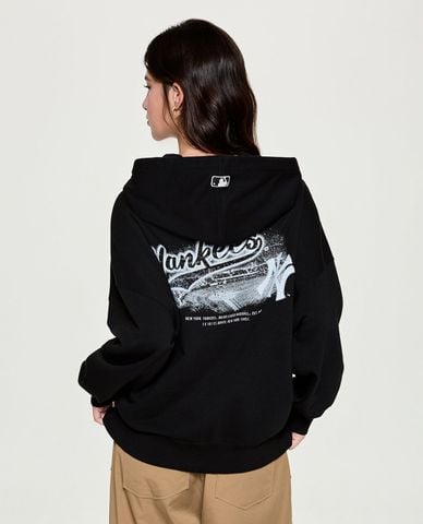  MLB - Áo hoodie unisex tay dài Basic Street Stadium Graphic 