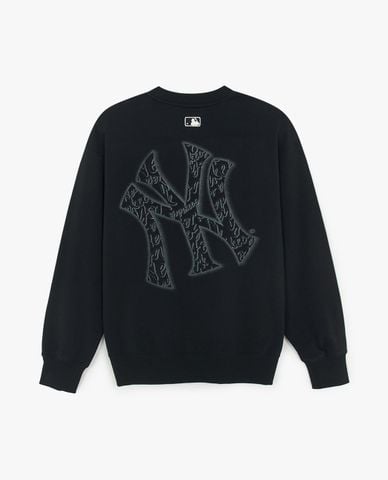  MLB - Áo sweatshirt unisex cổ tròn tay dài Basic Street Megalogo 