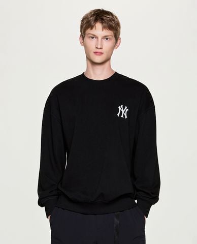  MLB - Áo sweatshirt unisex cổ tròn Basic Street Back Graphic 