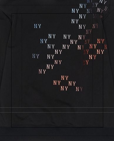  MLB - Áo sweatshirt unisex cổ tròn tay dài in logo 