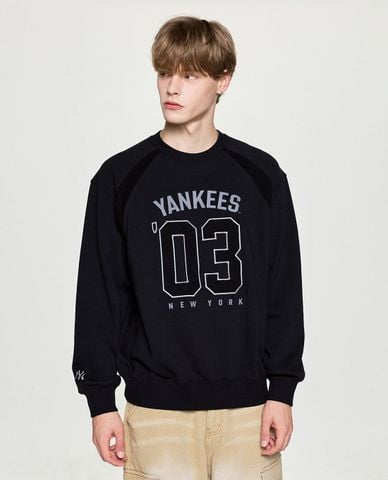  MLB - Áo sweatshirt unisex cổ tròn Varsity Sportive 