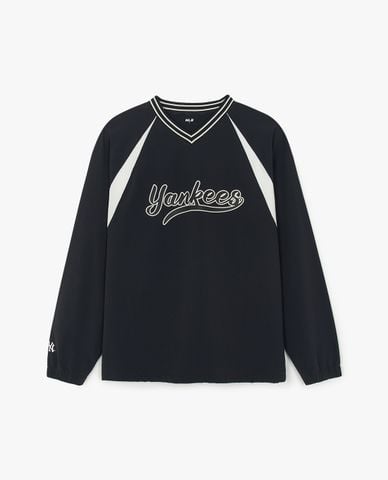  MLB - Áo sweatshirt unisex cổ V tay dài Varsity Sportive 