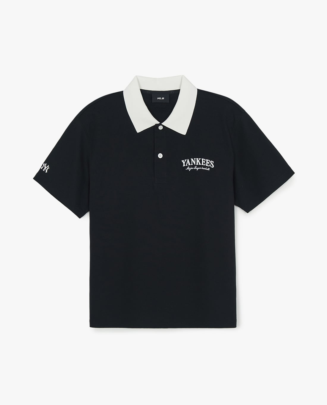 MLB - Áo polo unisex cổ bẻ tay ngắn Basic Small Letter