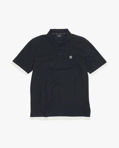  MLB - Áo polo unisex cổ bẻ tay ngắn Basic Layered 