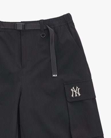  MLB - Quần short nam ống rộng lưng thun phối túi 