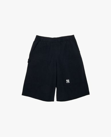  MLB - Quần short unisex ống rộng lưng thun 