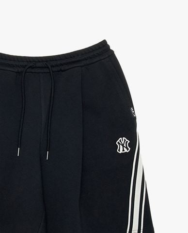  MLB - Quần short unisex ống rộng viền sọc 