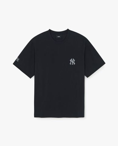  MLB - Áo thun unisex cổ tròn tay ngắn Basic Simple Street Logo 