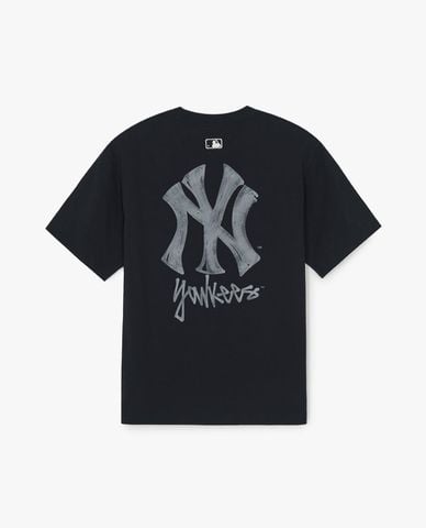  MLB - Áo thun unisex cổ tròn tay ngắn Basic Simple Street Logo 