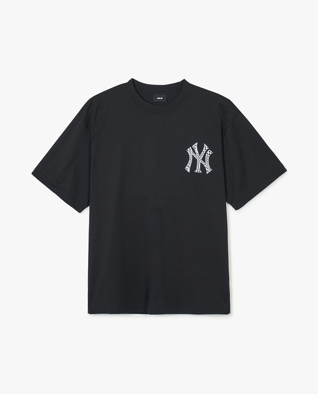 MLB - Áo thun unisex cổ tròn tay ngắn phối logo thời trang