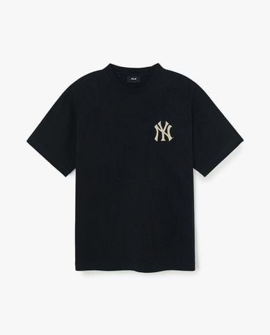  MLB - Áo thun unisex cổ tròn tay ngắn Varsity 