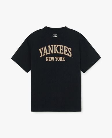  MLB - Áo thun unisex cổ tròn tay ngắn Varsity 