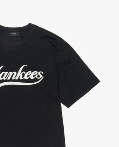  MLB - Áo thun unisex cổ tròn tay ngắn 