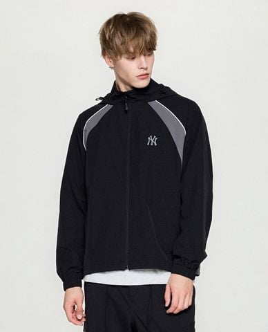  MLB - Áo khoác phối mũ unisex Sportive Varsity 