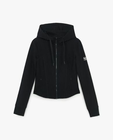  MLB - Áo khoác phối mũ nữ Basic Slim Fit 