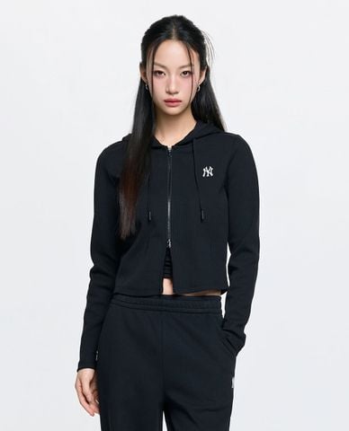  MLB - Áo khoác thể thao nữ phối mũ Varsity 