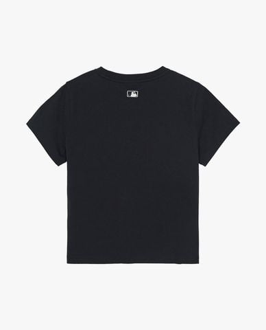  MLB - Áo thun nữ cổ tròn tay ngắn Basic Small Logo 
