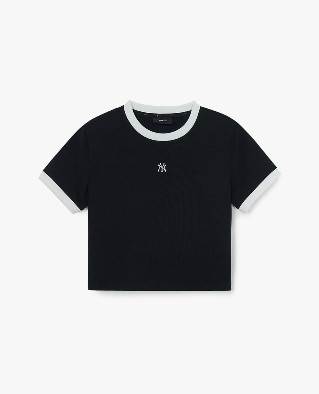 MLB - Áo croptop nữ cổ tròn tay ngắn Ringer Slim