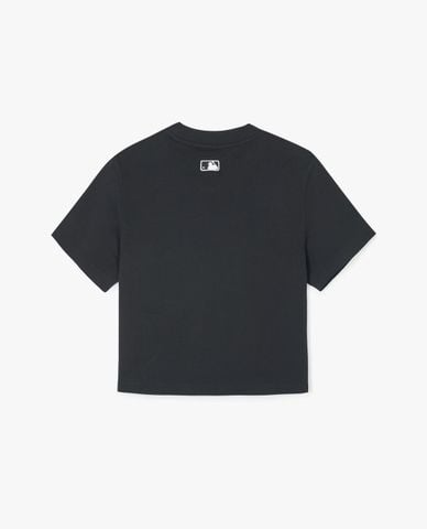 MLB - Áo croptop nữ cổ tròn tay ngắn 