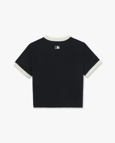  MLB - Áo croptop nữ tay ngắn Sportive Lettering 