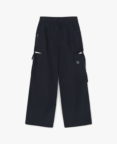  MLB - Quần dài nữ ống rộng Gorpcore 