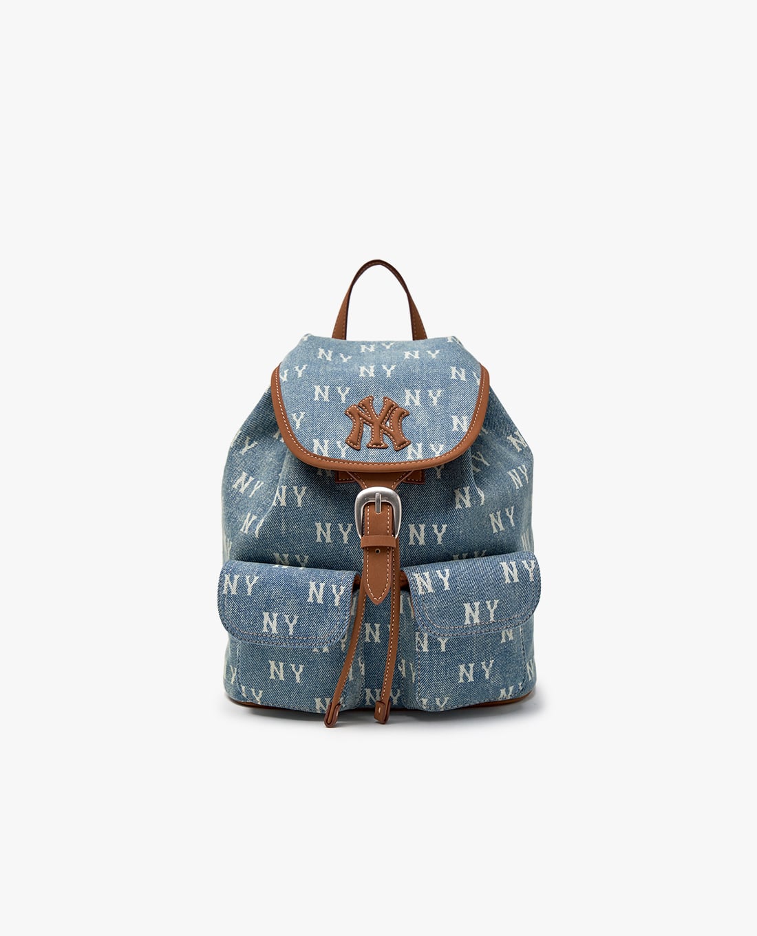 MLB - Balo nữ nắp gập Classic Monogram Vintage Denim