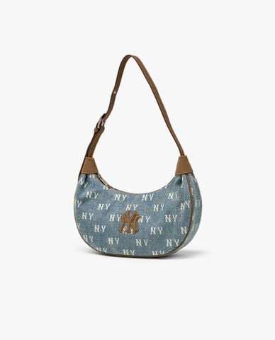  MLB - Túi đeo vai nữ Classic Monogram Vintage Denim 