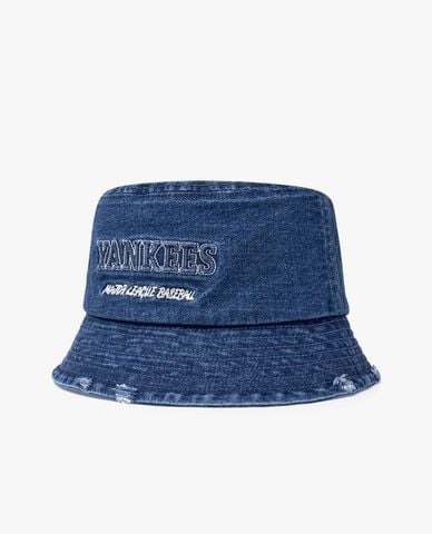  MLB - Nón bucket unisex Denim Embossed 