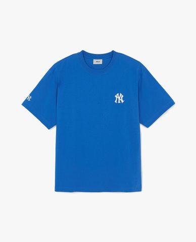  MLB - Áo thun unisex tay ngắn Basic Street Back Lettering 