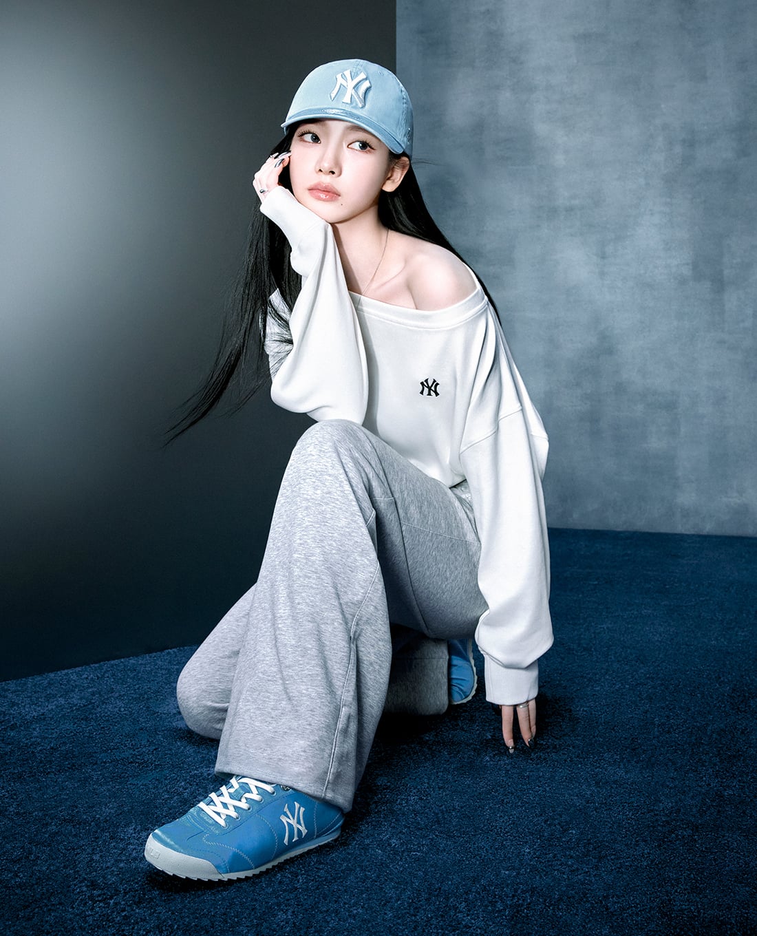 MLB - Giày sneakers unisex cổ thấp Runny Satin