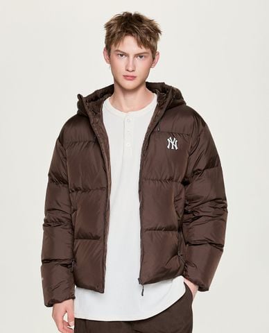  MLB - Áo khoác phao unisex phối mũ Gopcore Ripstop 