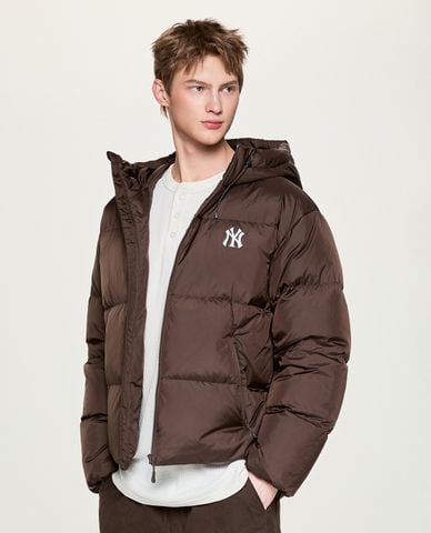  MLB - Áo khoác phao unisex phối mũ Gopcore Ripstop 