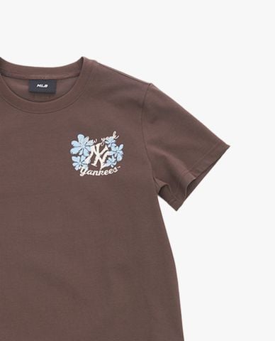  MLB - Áo thun unisex cổ tròn tay ngắn 