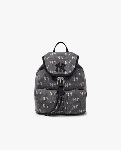  MLB - Balo nữ nắp gập Classic Monogram Vintage Denim 