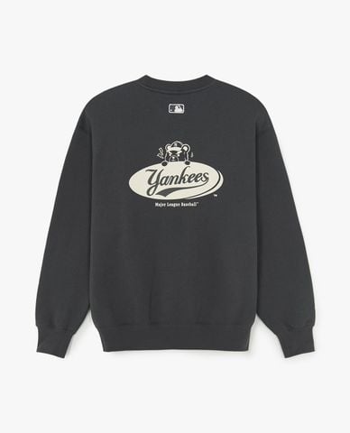  MLB - Áo sweatshirt unisex cổ tròn tay dài Street Mega Bear 