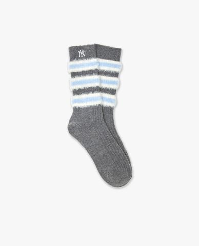  MLB - Vớ nữ cổ cao phối lông Stripe 