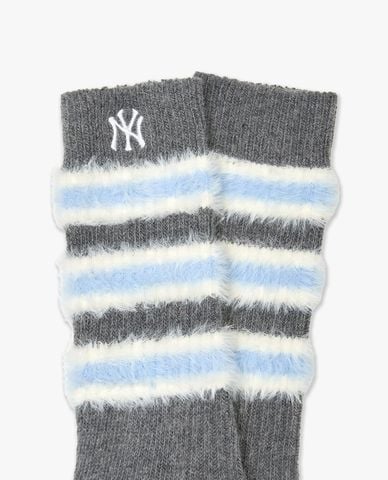  MLB - Vớ nữ cổ cao phối lông Stripe 