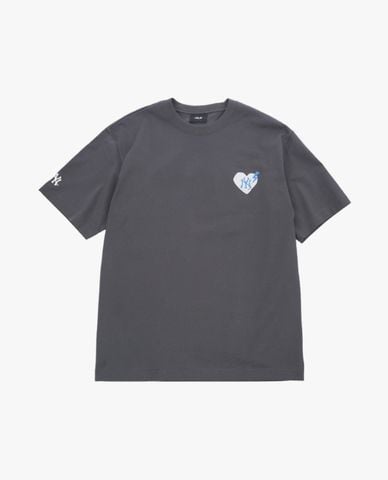  MLB - Áo thun unisex cổ tròn tay ngắn Legends Heart 
