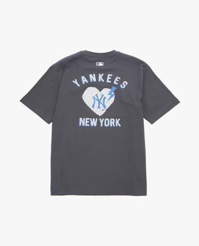  MLB - Áo thun unisex cổ tròn tay ngắn Legends Heart 