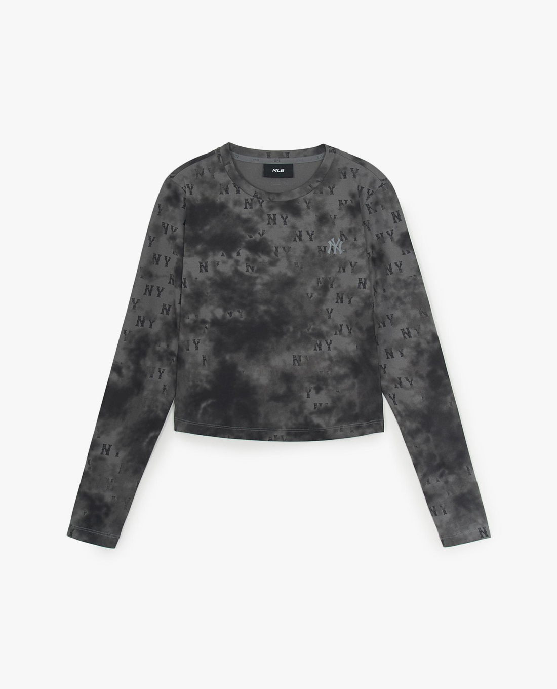 MLB - Áo croptop nữ cổ tròn tay dài Monogram Tie Dye