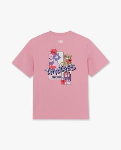  MLB - Áo thun unisex cổ tròn tay ngắn Party Balloons 
