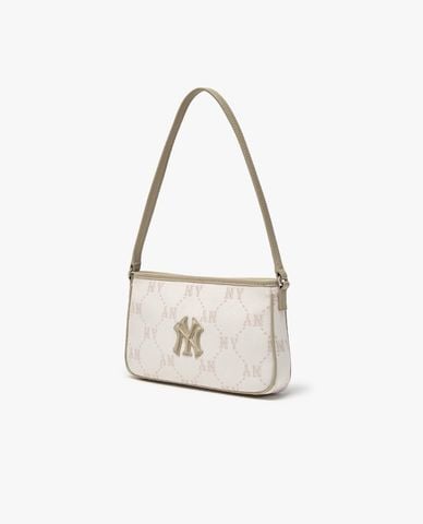  MLB - Túi đeo vai nữ Diamond Monogram Jacquard Mini 