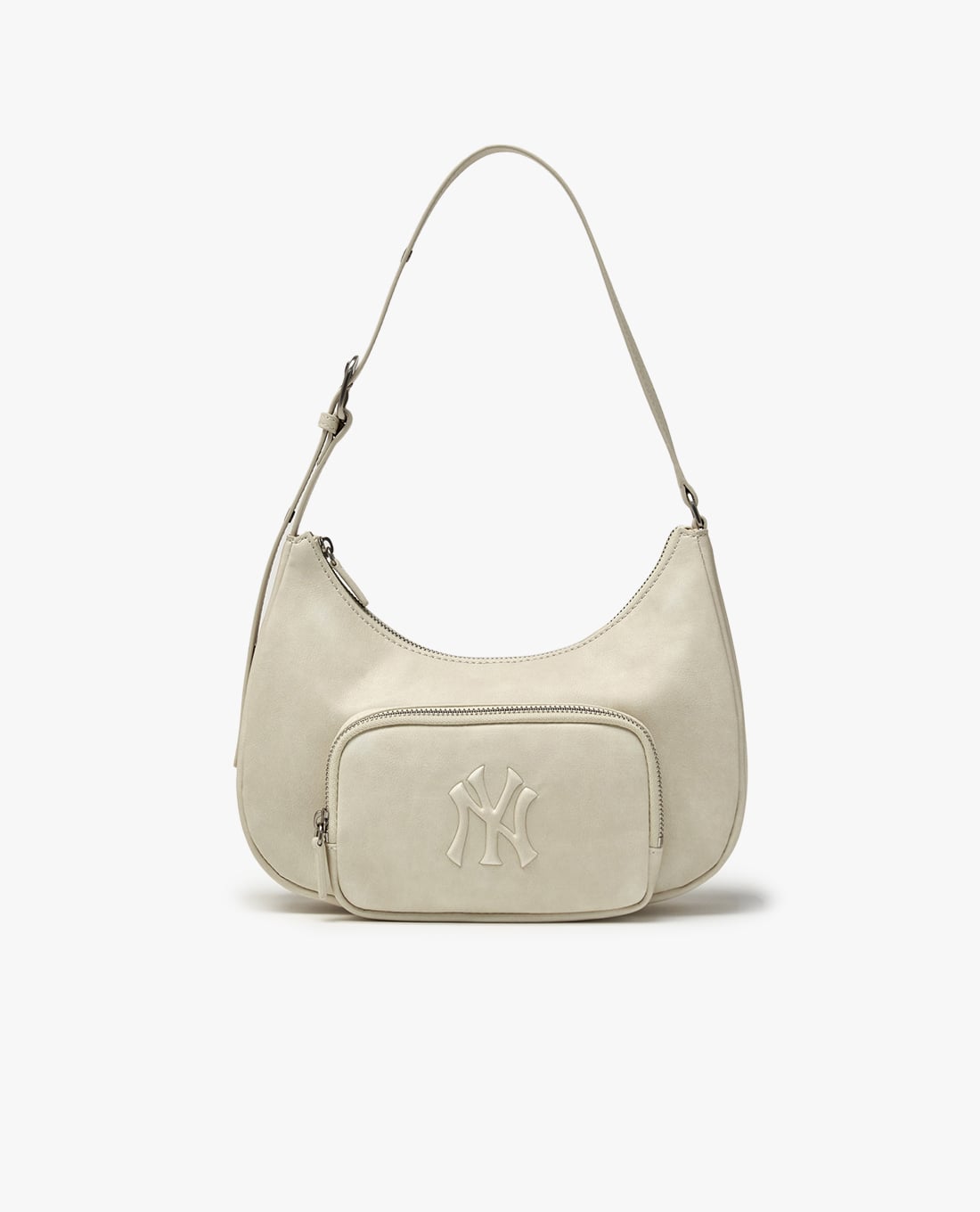 MLB - Túi đeo vai nữ hình bán nguyệt Basic Vintage Logo