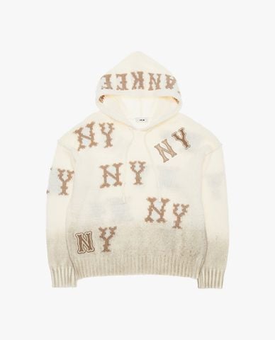  MLB - Áo hoodie unisex Monogram New York Yankees 