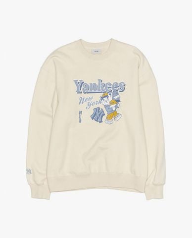  MLB - Áo sweatshirt unisex cổ tròn tay dài Mega Bear Series 