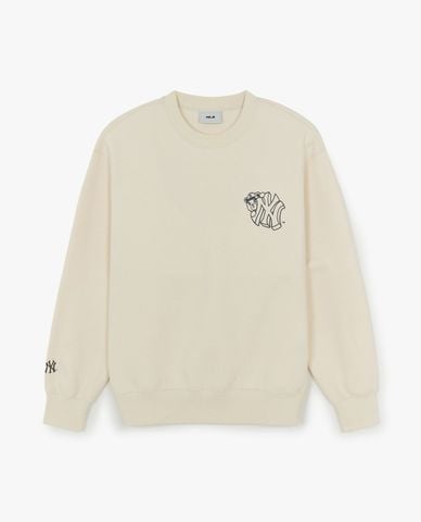  MLB - Áo sweatshirt unisex cổ tròn tay dài Street Mega Bear 