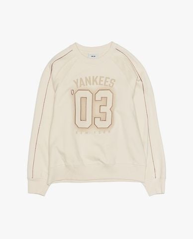  MLB - Áo sweatshirt unisex cổ tròn Varsity Sportive 