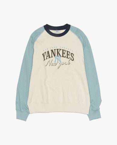  MLB - Áo sweatshirt unisex cổ tròn tay dài Varsity 